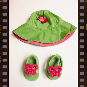 Bitty Baby Hat And Flip Flops